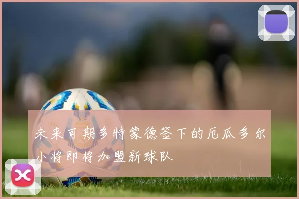 未来可期多特蒙德签下的厄瓜多尔小将即将加盟新球队